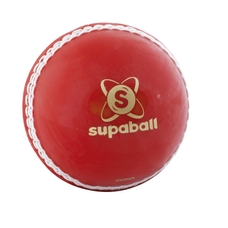 Readers Supaball Cricket Ball - Red - Junior