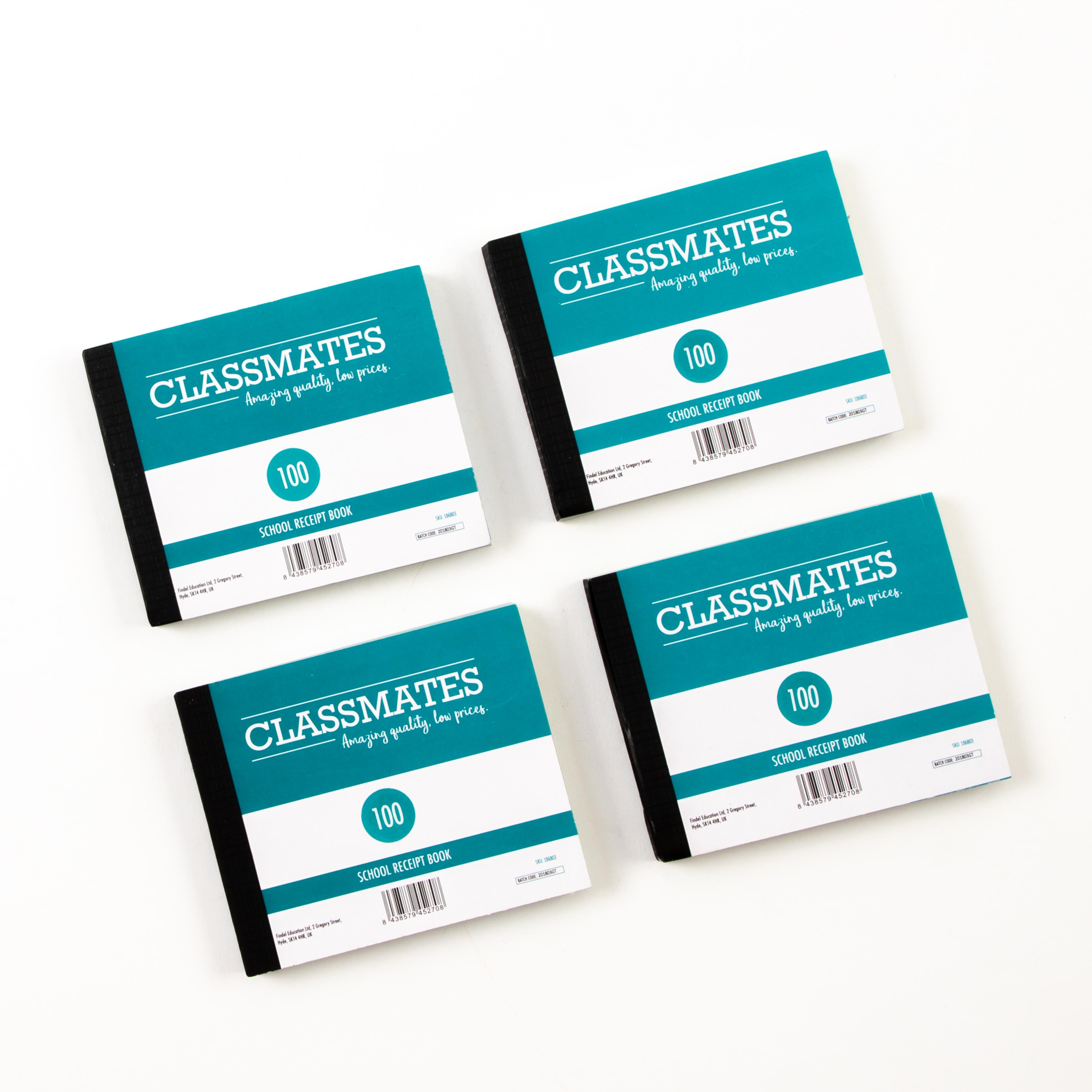 Classmates Receipt Book - 100 Pages - Pack of 10