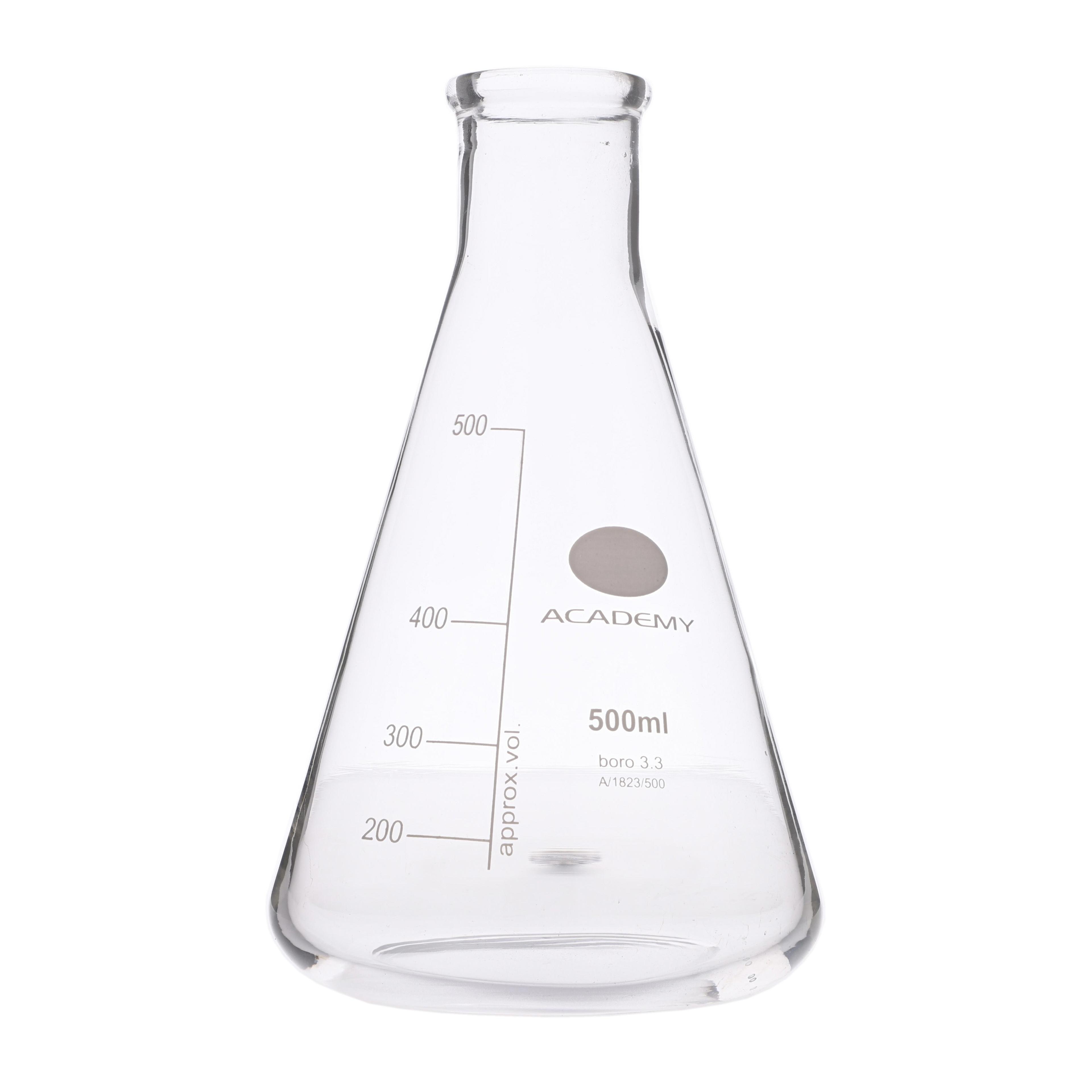 Academy Heavy Duty Conical Flask - 500ml - Pack of 6