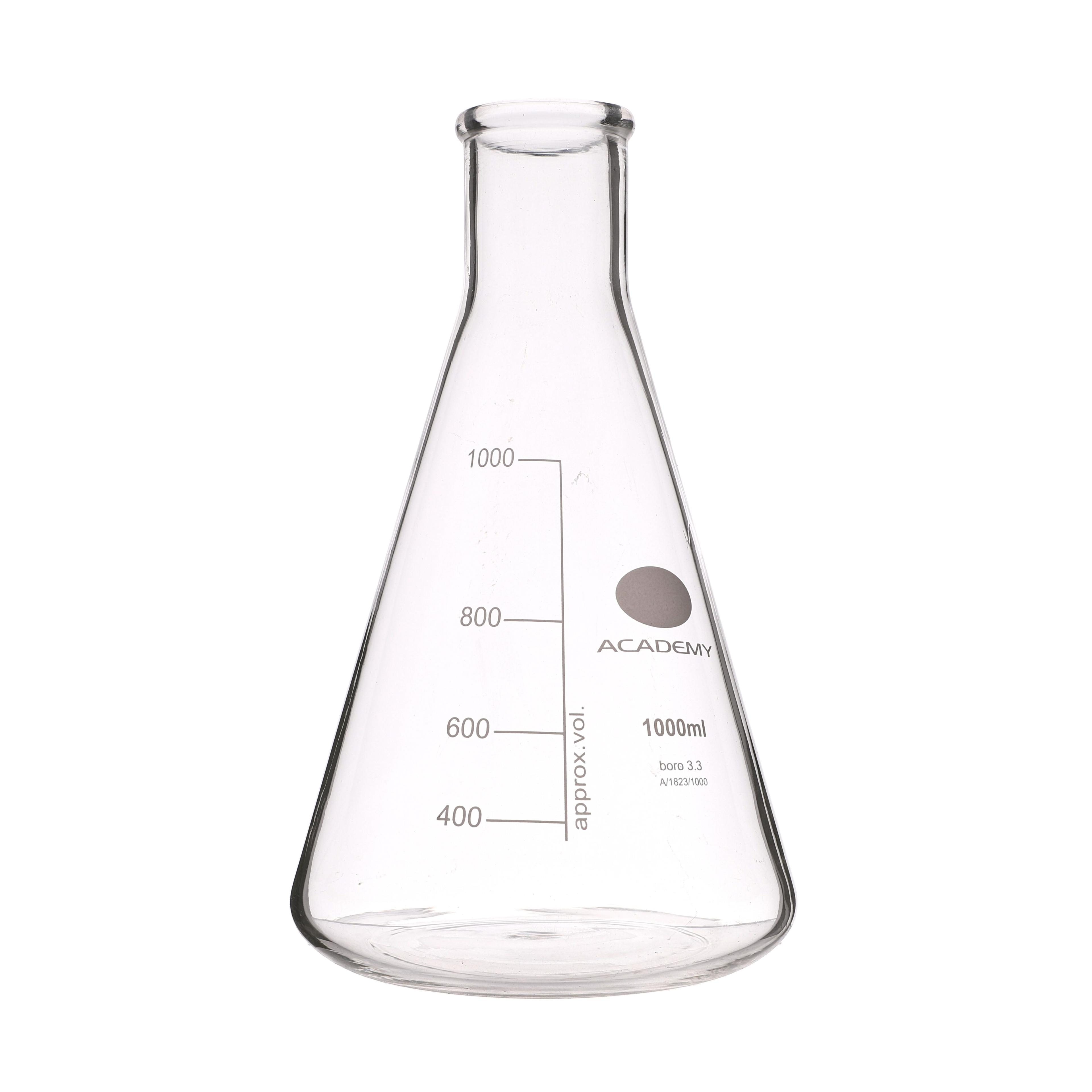 Academy Heavy Duty Conical Flask - 1000ml - Pack of 6