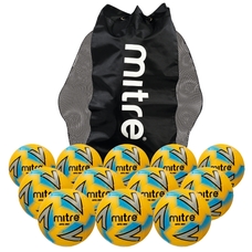 Mitre Impel Max Football - Yellow/Silver/Blue - Size 4 - Pack of 12
