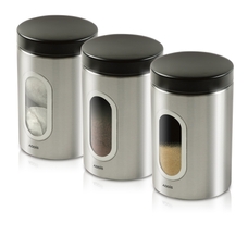 Addis Stainless Steel Canisters - Pack of 3