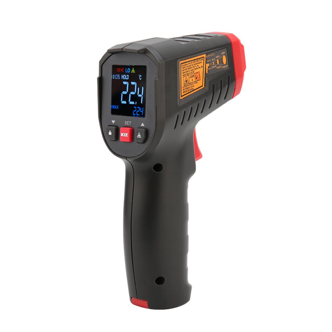Infrared Non-Contact Forehead Thermometer – Instant Readings, Color-Coded Display, 50-Memory Recall