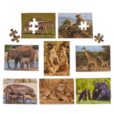 Just Jigsaws Wild Animals and their Young - Pack of 8