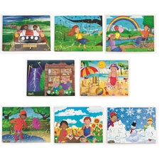Just Jigsaws All Kinds of Weather Puzzles - Pack of 8