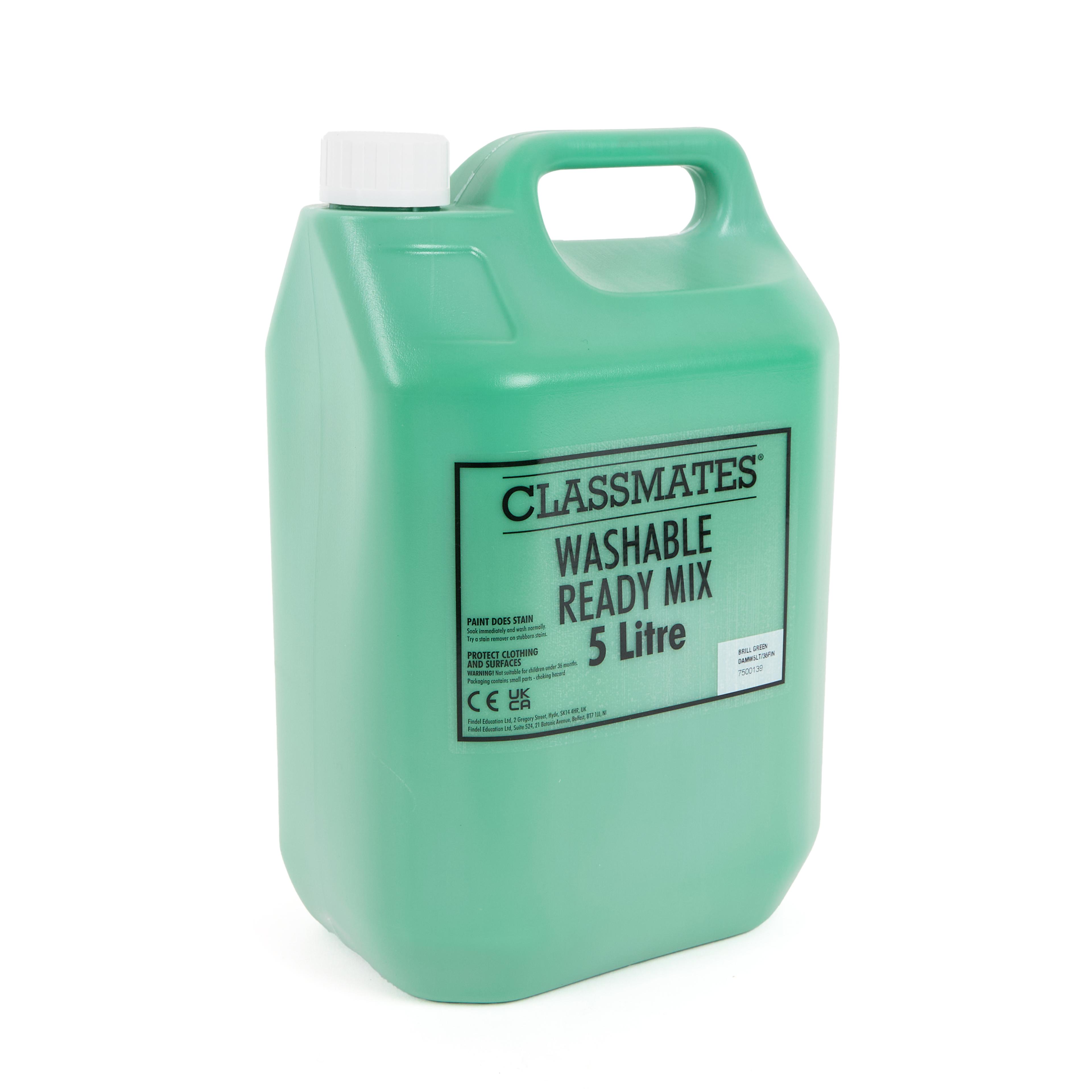 Classmates Washable Paint - Green - 5L