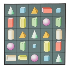 EaRL 3D Shapes Mat from Hope Education