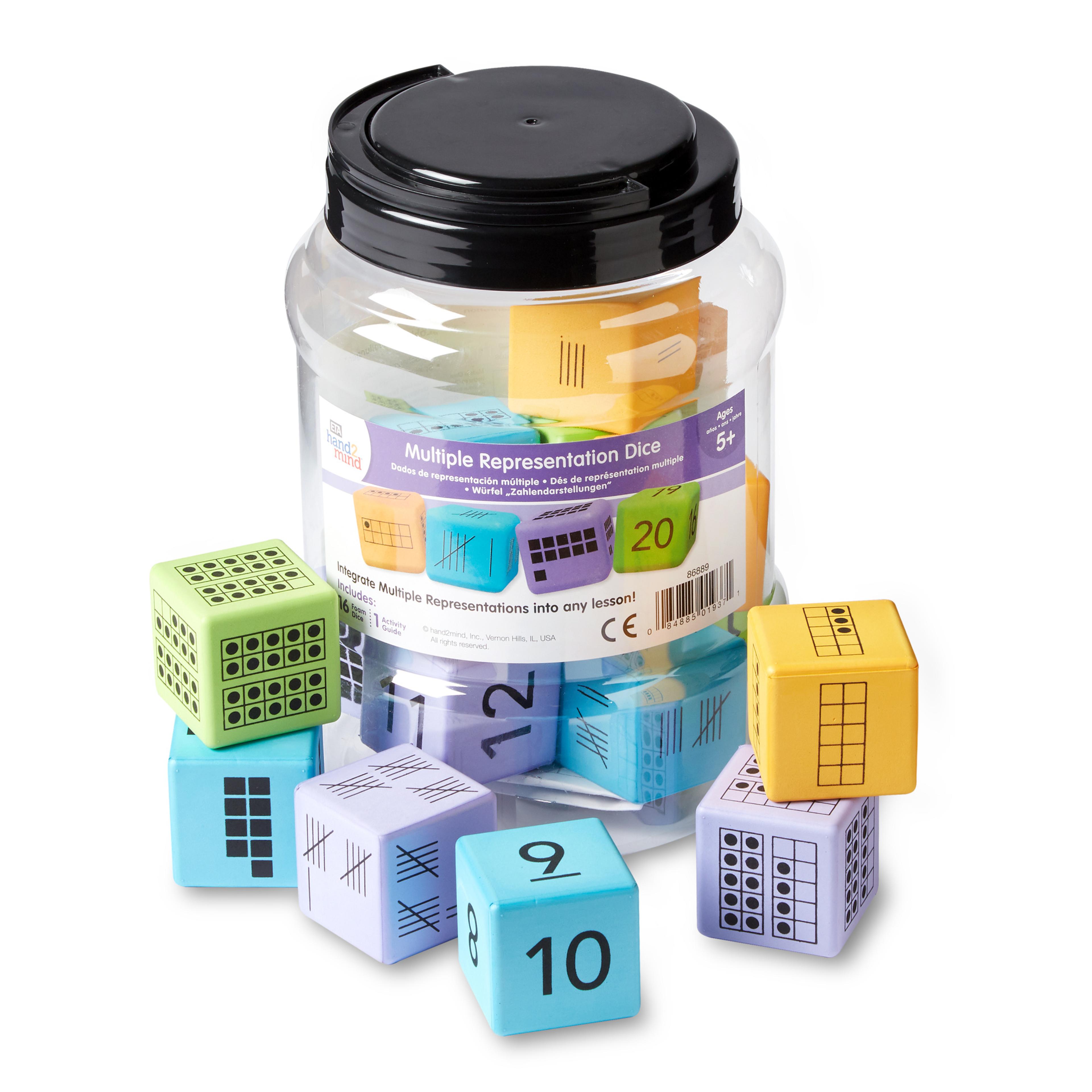 Learning Resources Multiple Number Representation Dice - Pack of 4