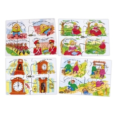 Just Jigsaws Nursery Rhyme Jigsaws - Set 2 - Pack f 4