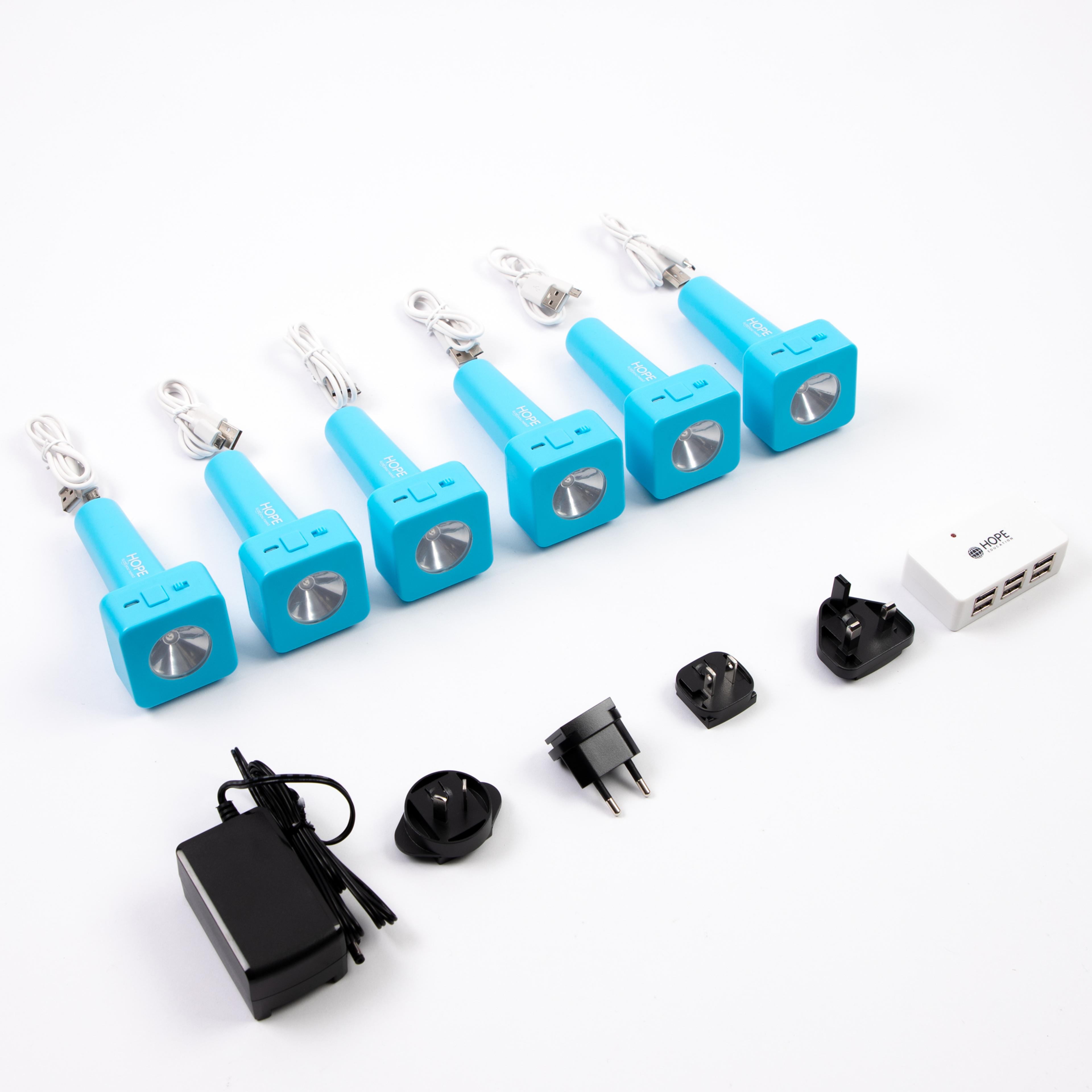Rechargeable Rainbow Torches from Hope Education