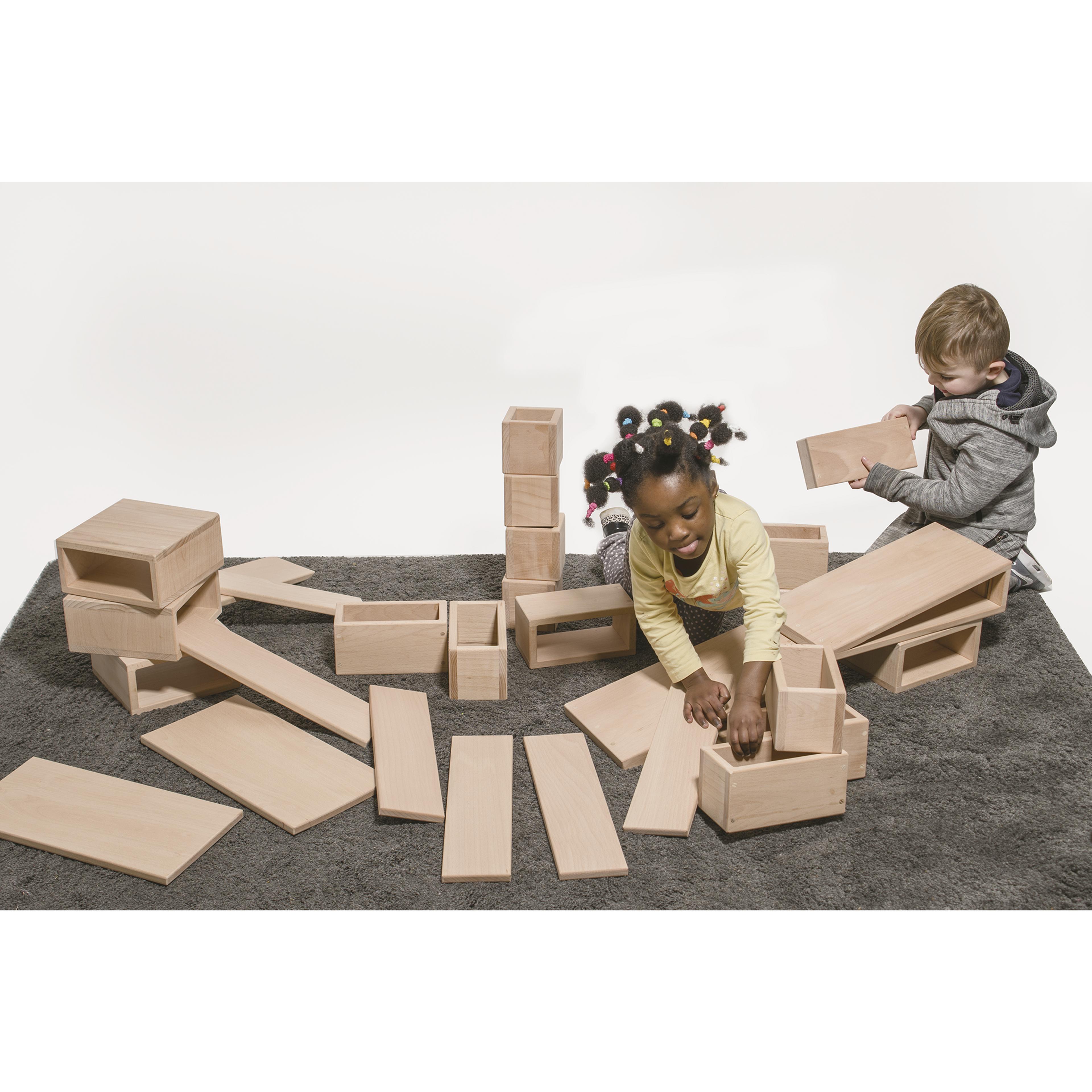 edx education Large Wooden Hollow Blocks - Pack of 28 