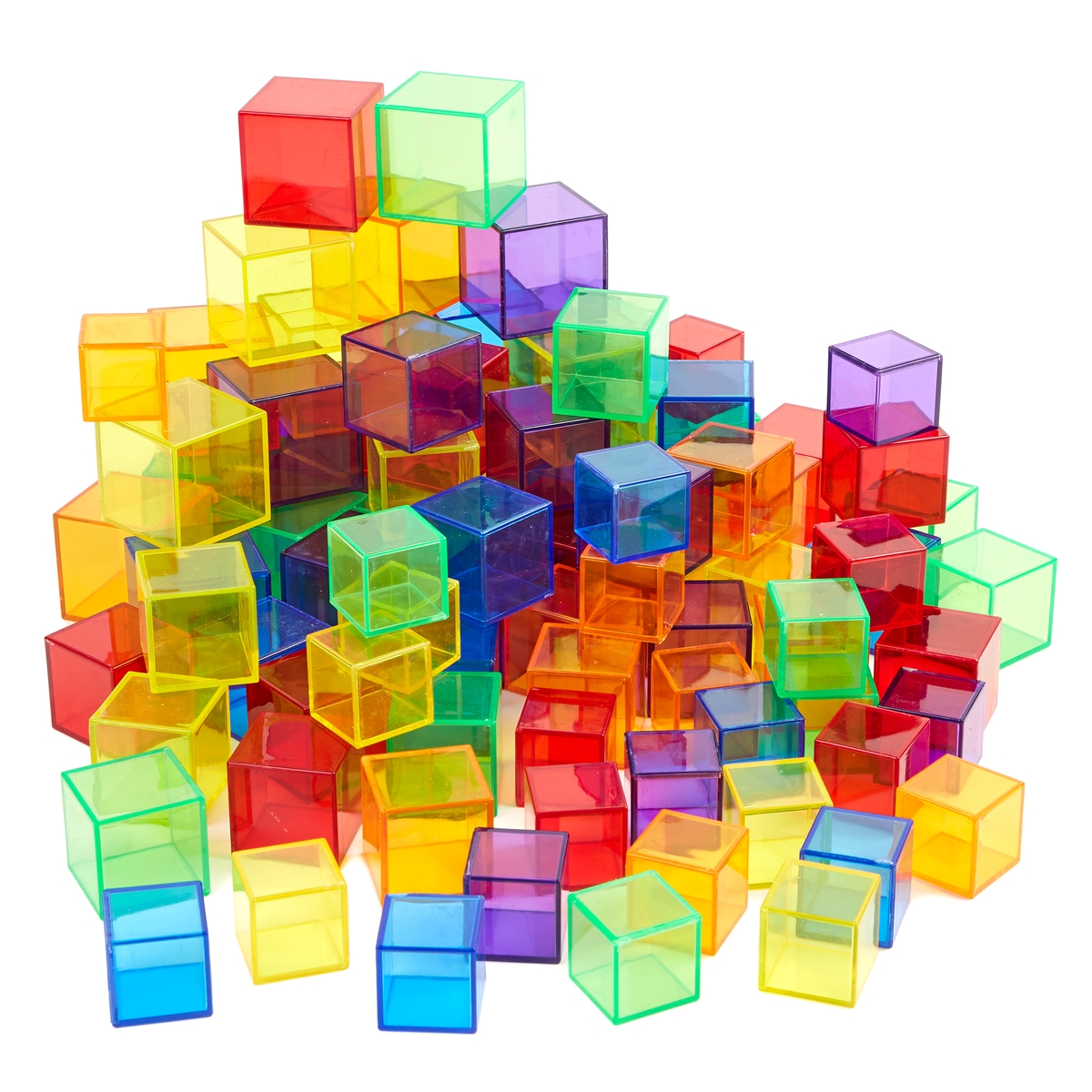 Translucent Coloured Blocks from Hope Education - Pack of 90 ...