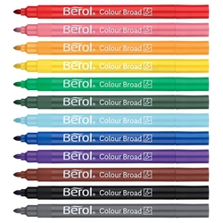  GIOTTO be-bè Colouring Felt Tip Pens for Young Children, Box of  36 Pens in Assorted Colours, Super Washable, Ideal for School & Home :  Electronics