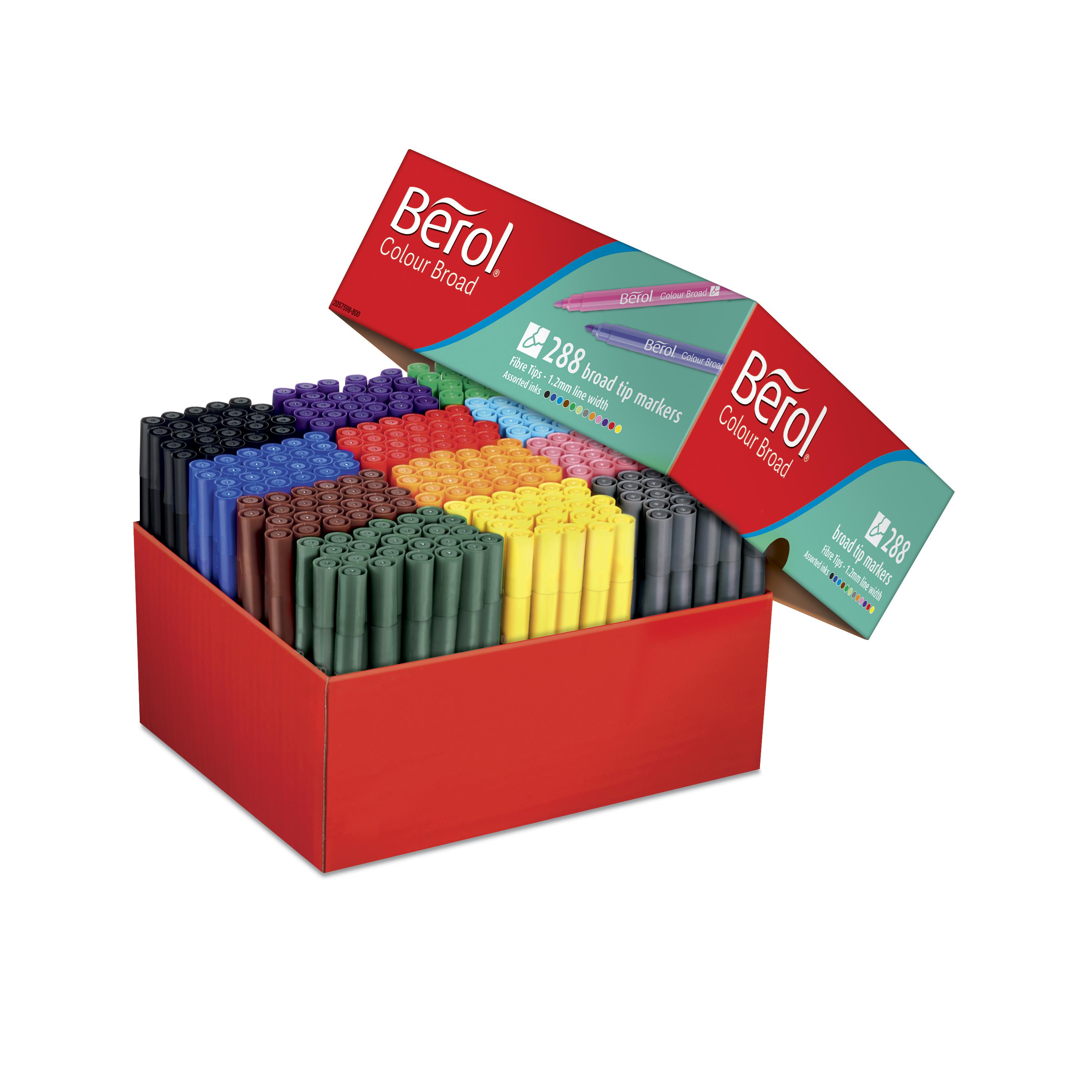 Berol colour broad pens class pack of 288 