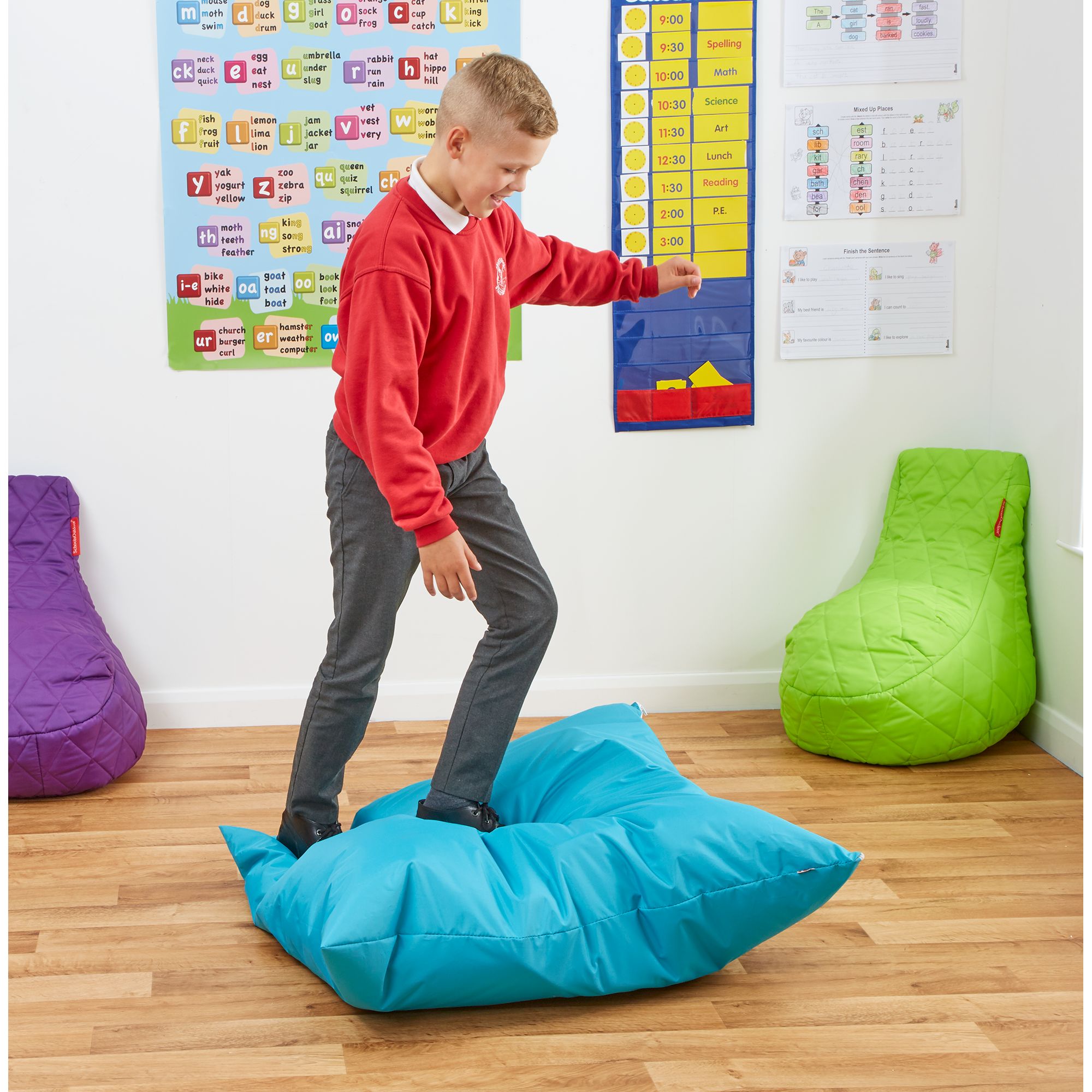 Wabbly Cushion - Blue - 100x100cm | HE1776182 | Hope