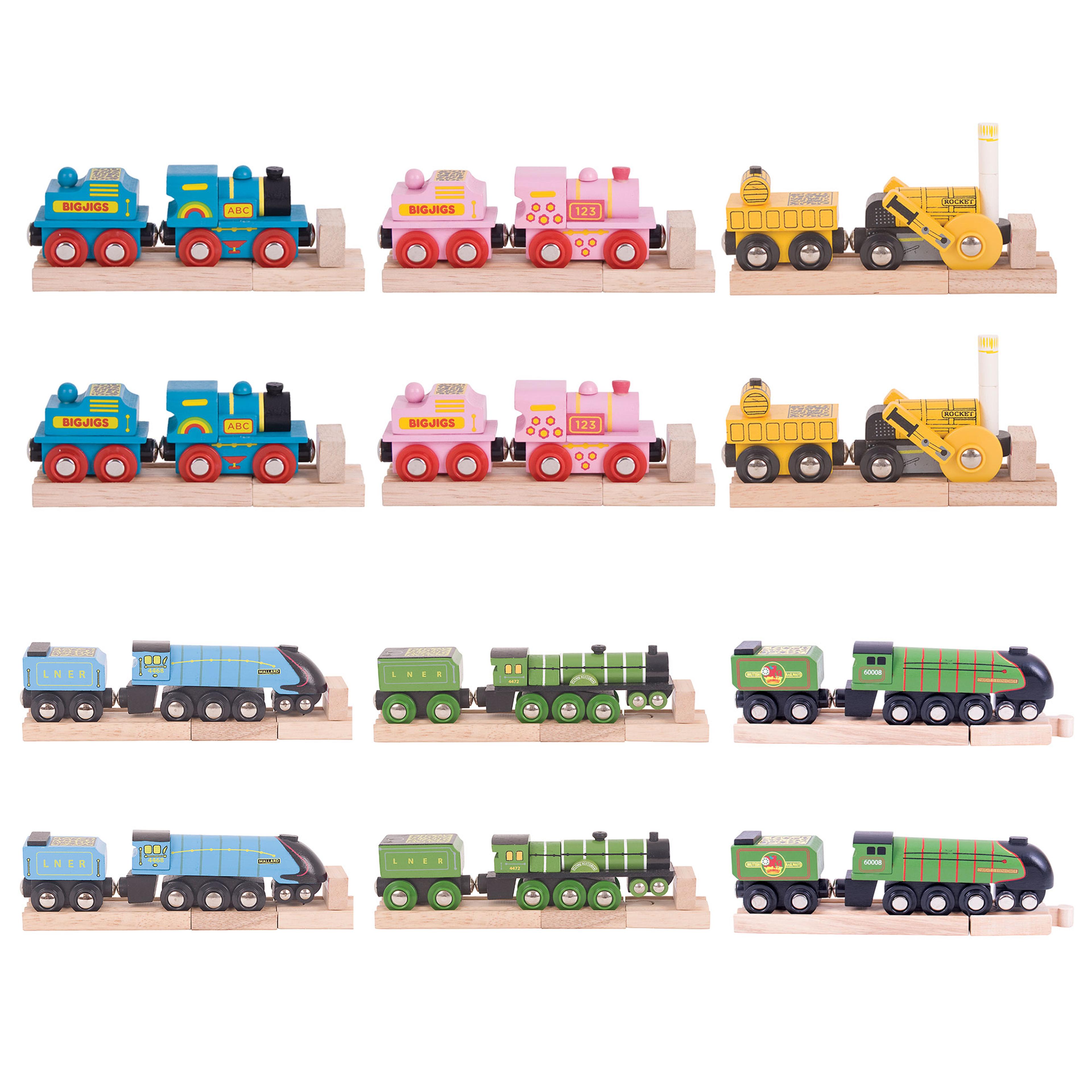 BIGJIGS Toys Wooden Train Assortment