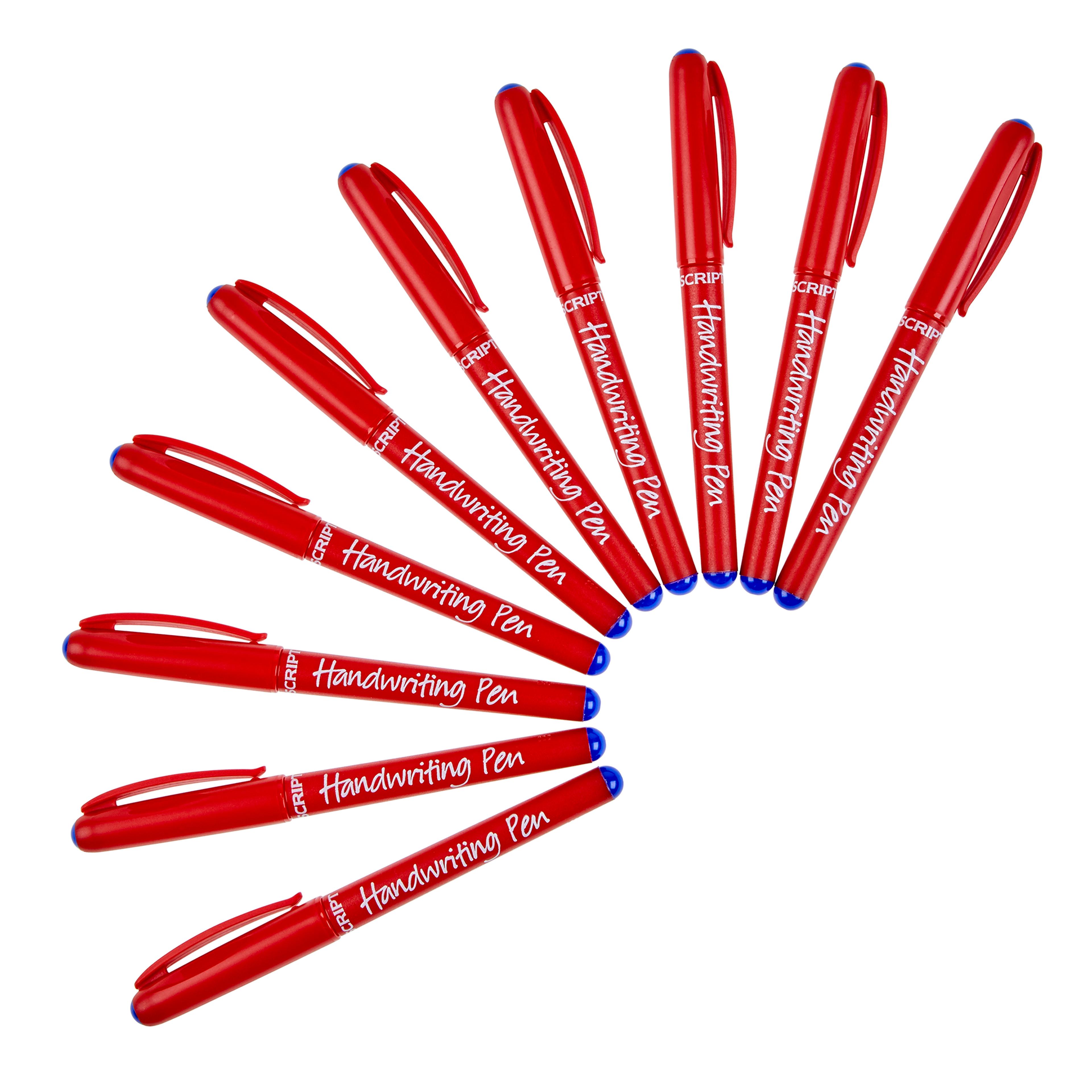 MANUSCRIPT Handwriting Pens - Blue - Pack of 10