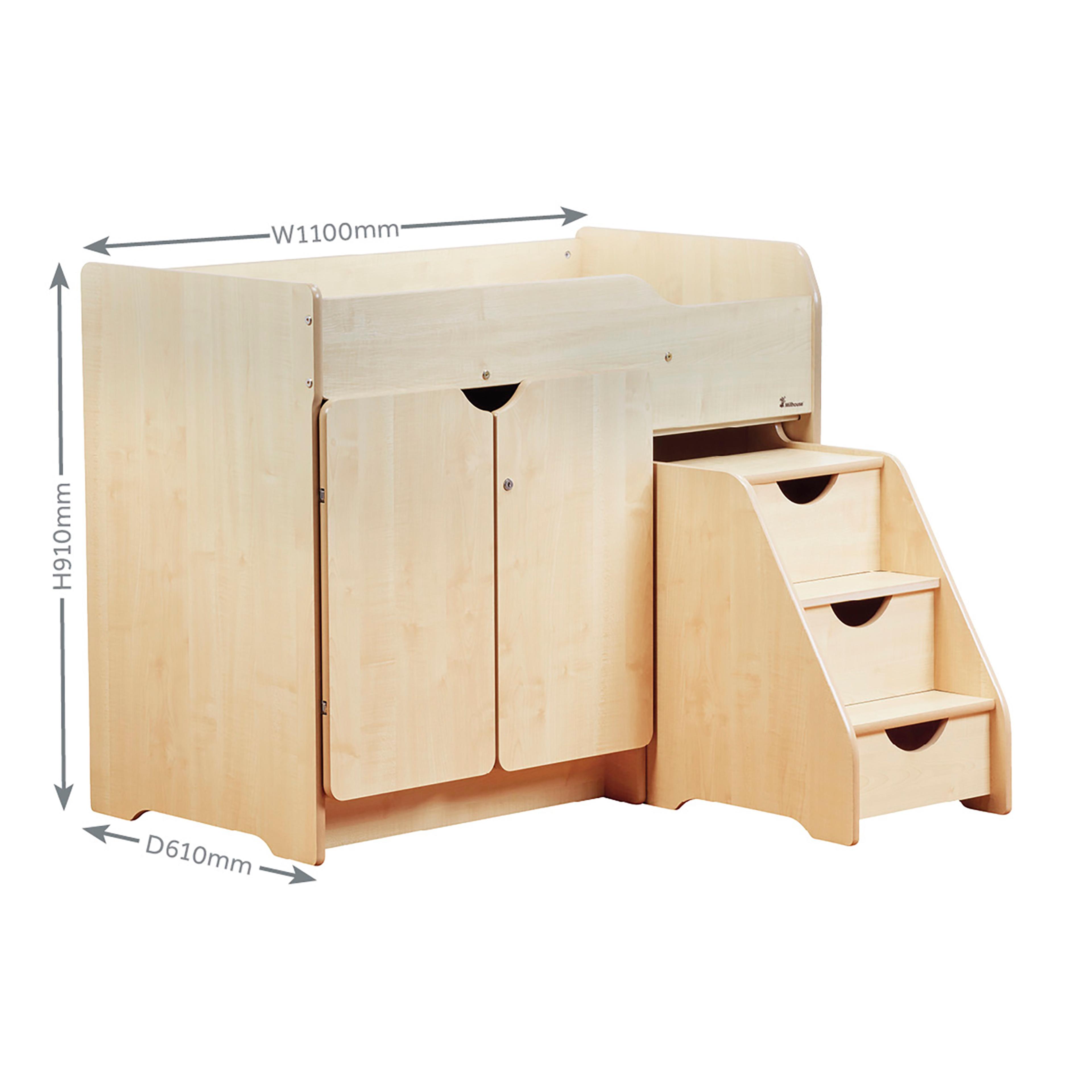 Millhouse Baby Changing Unit with Steps