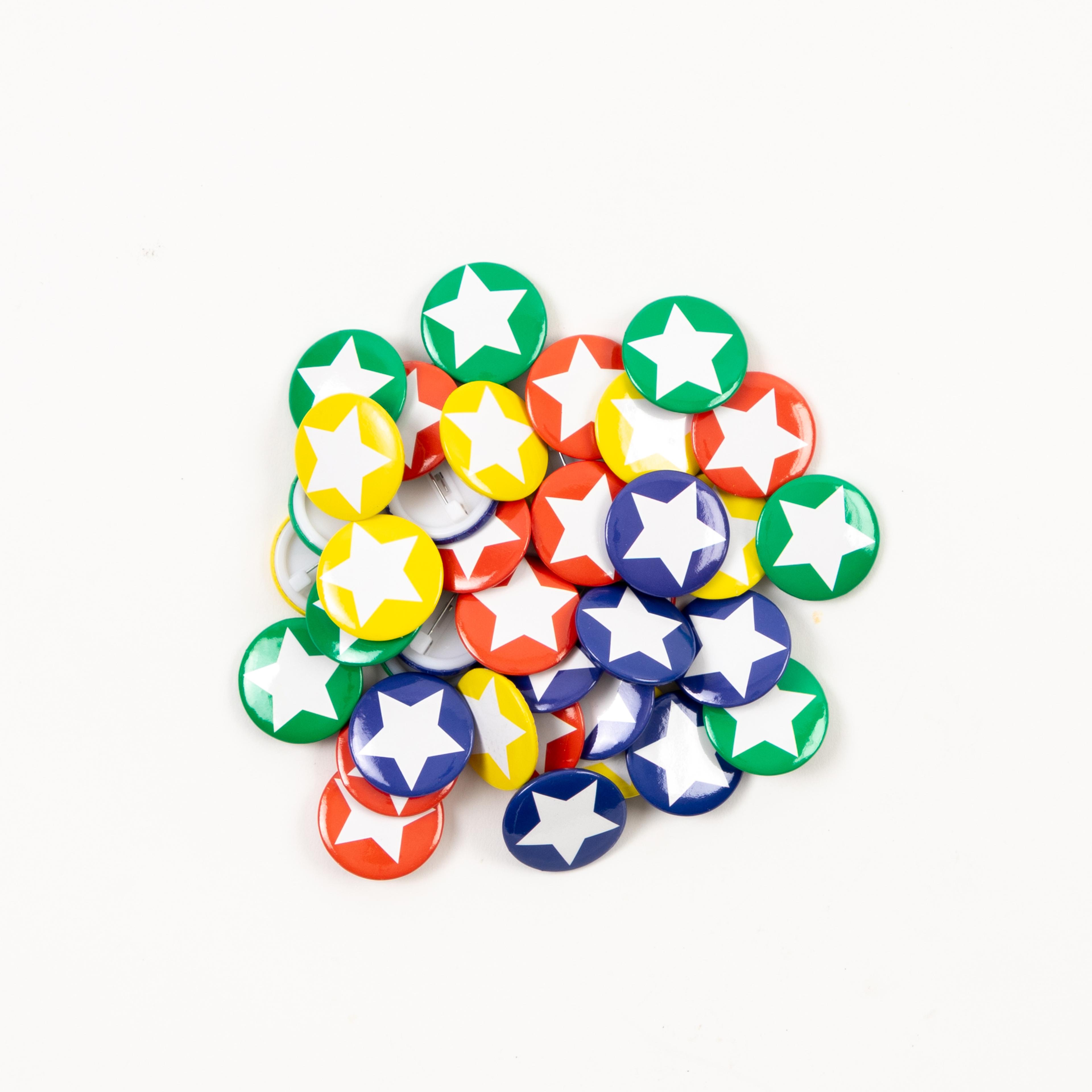Classmates Star Button Reward Badges - 25mm - Pack of 40