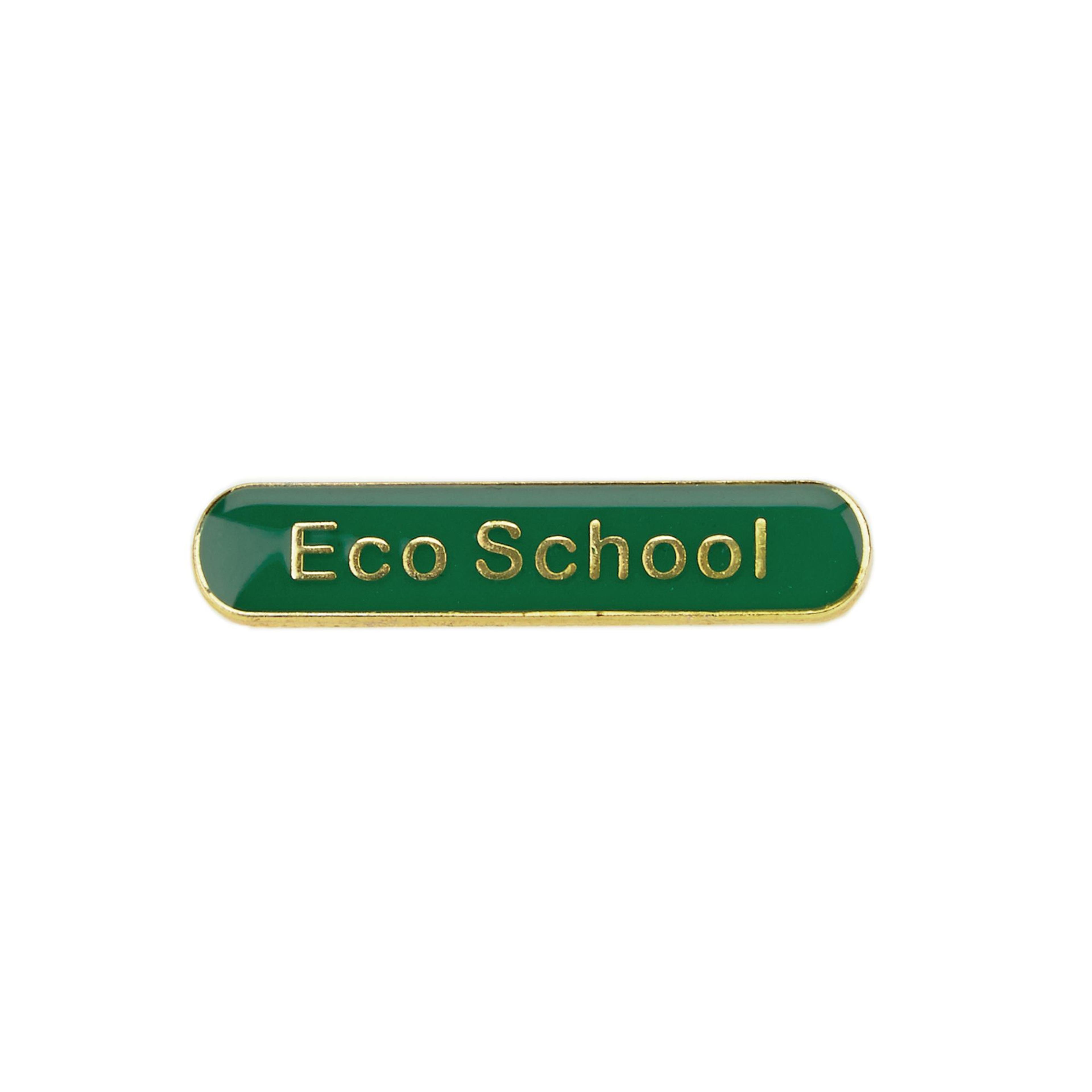 Classmates Eco-School Bar Badges - Green - Pack of 10