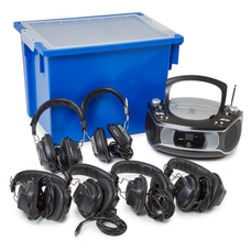 Group Listener CD Player and 6 Headphones from Hope Education