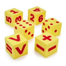 Number and Operation Foam Dice