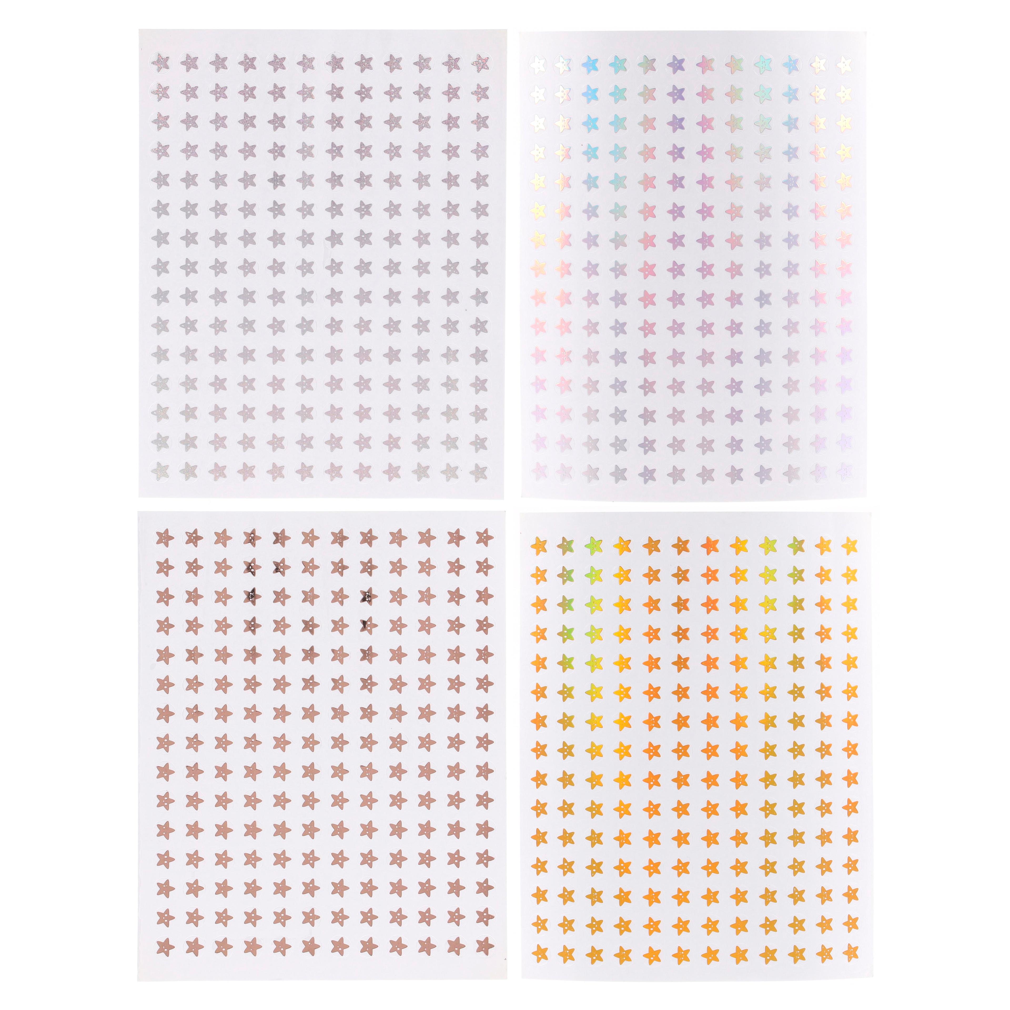Classmates Smiling Star Metallic Stickers - 10mm - Pack of 720