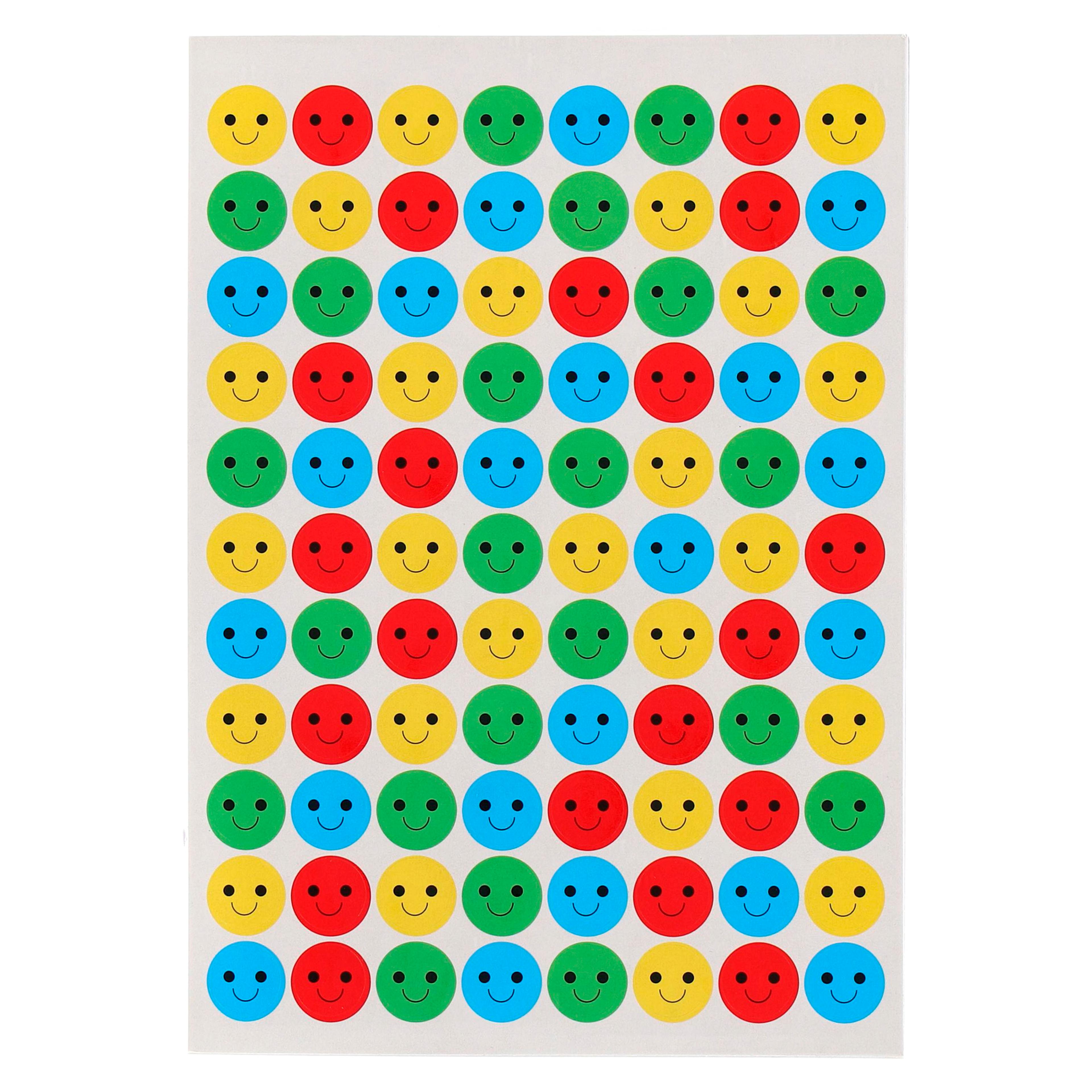 Classmates Smiley Face Stickers - 15mm - Pack of 1056