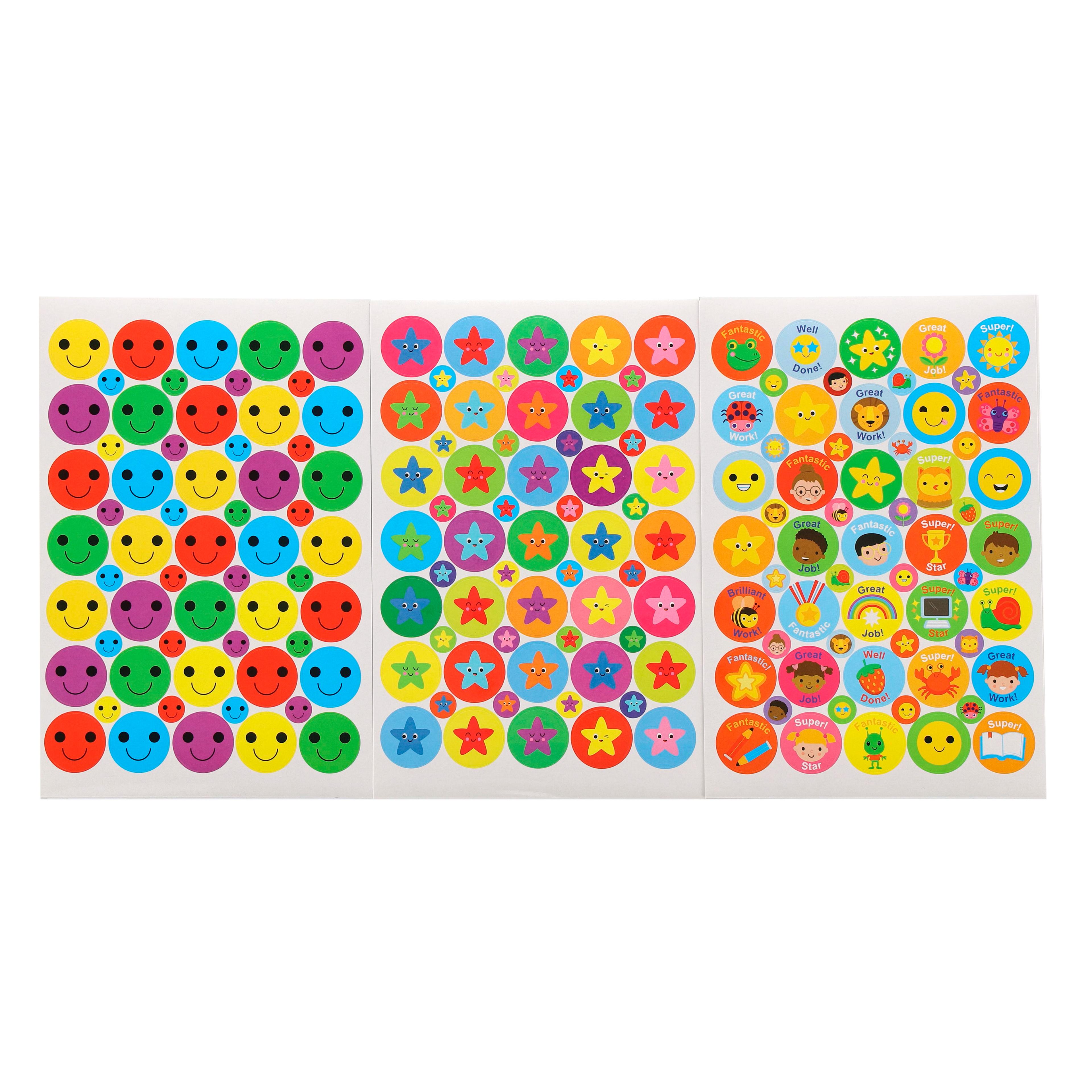 Classmates Combination Stickers - 24mm and 10mm - Pack of 885