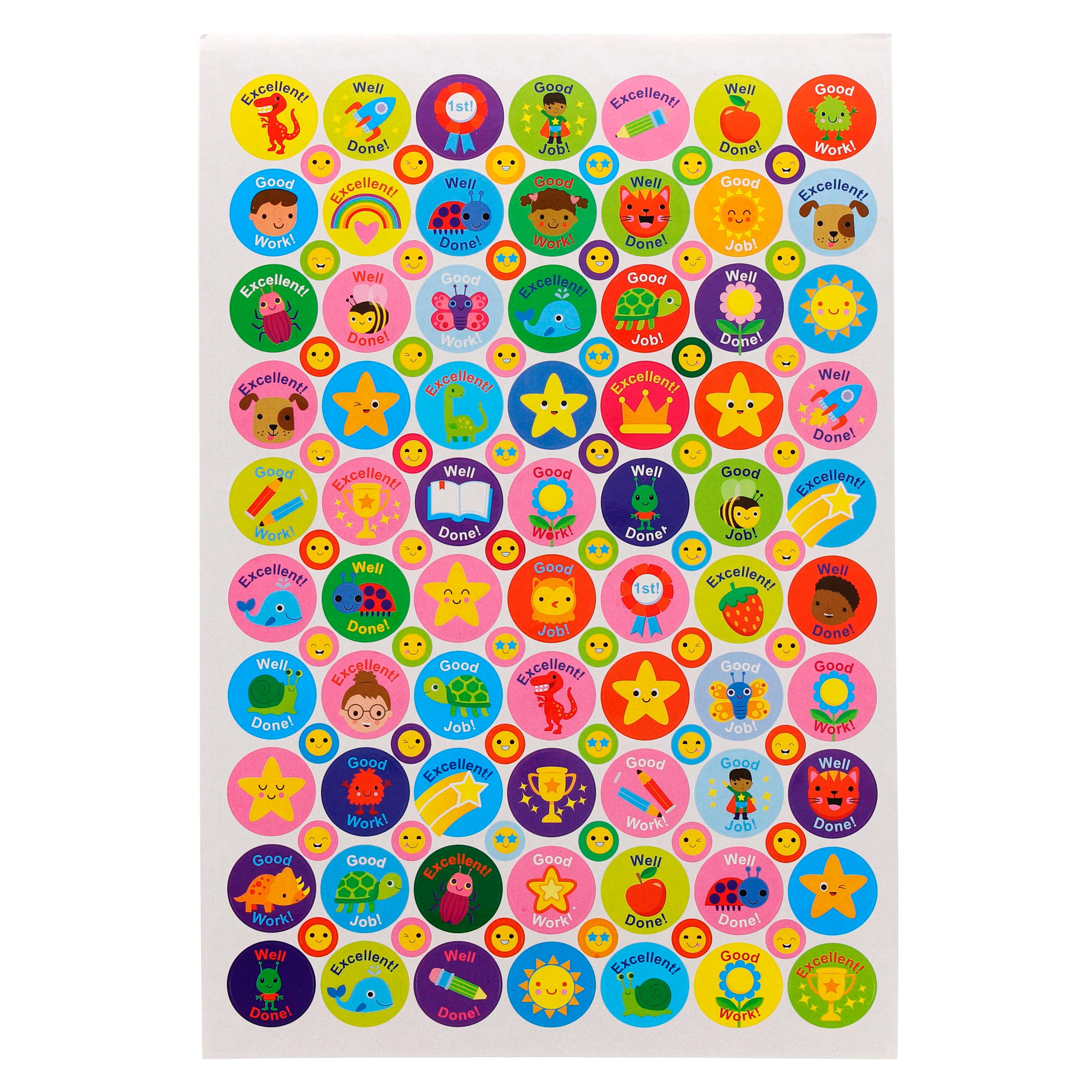 Classmates Positive Praise Stickers - 24mm and 10mm - Pack of 992