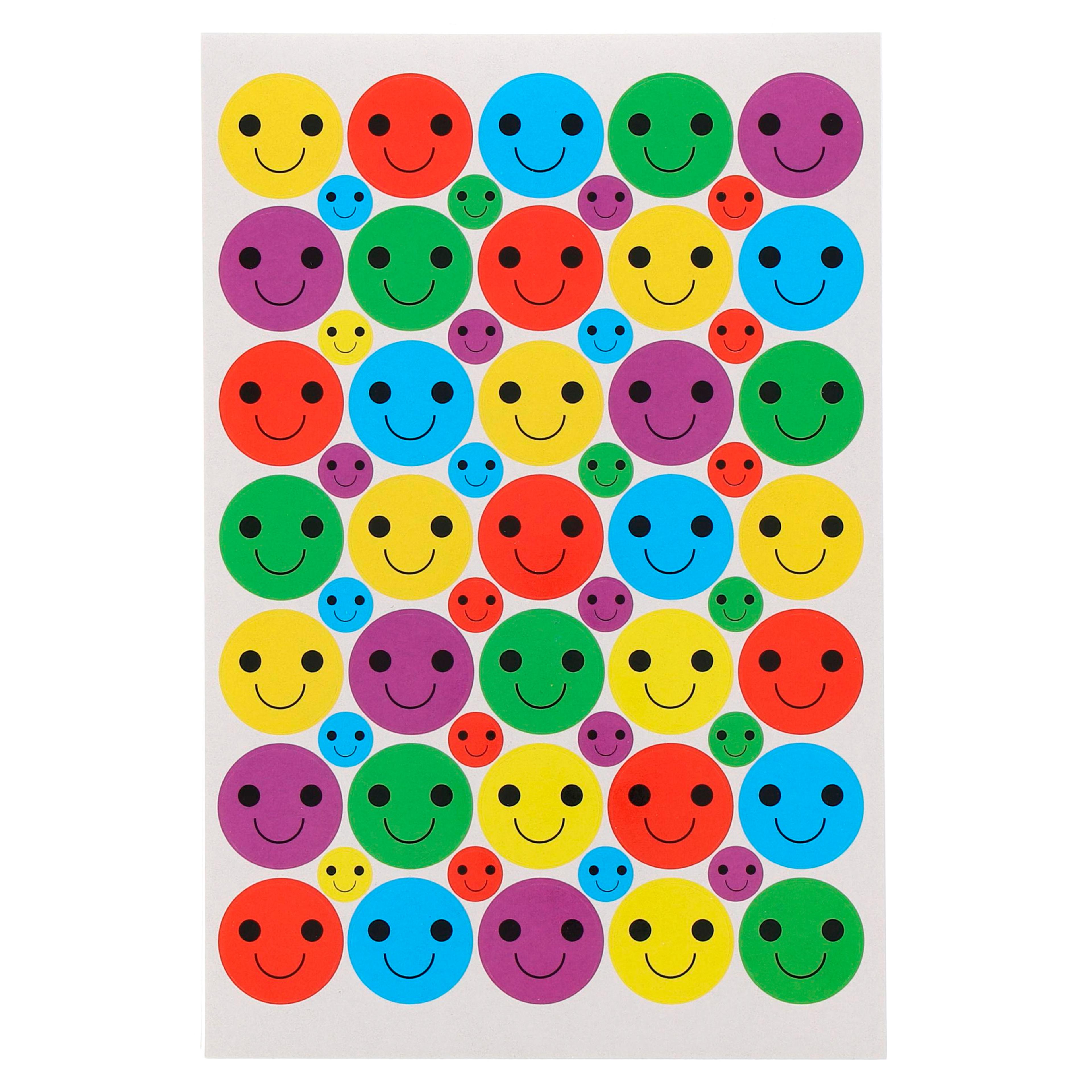 Classmates Bumper Pack of Smiley Stickers - 24mm and 10mm - Pack of 885