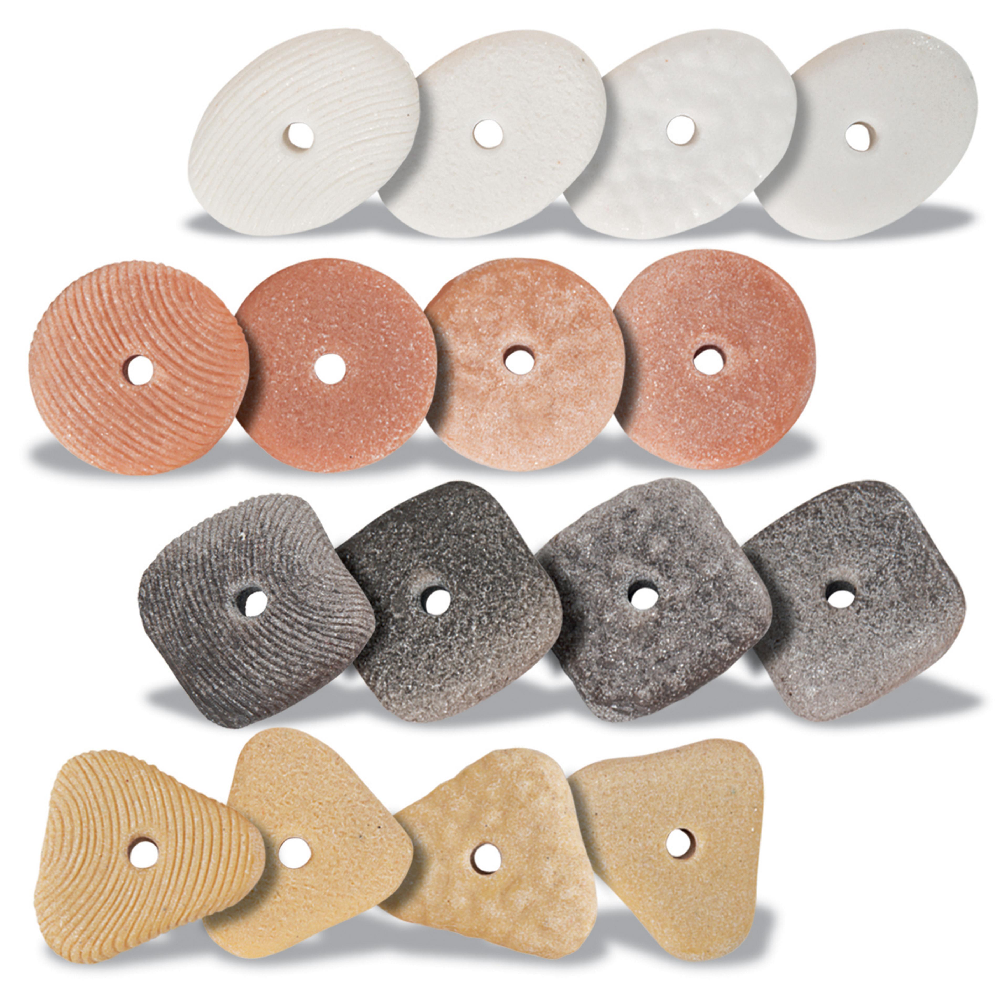 Yellow DOOR Threading Pebbles - Pack of 16