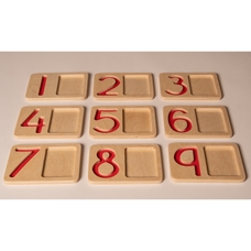Learn Well Wooden Number Trays 1-9