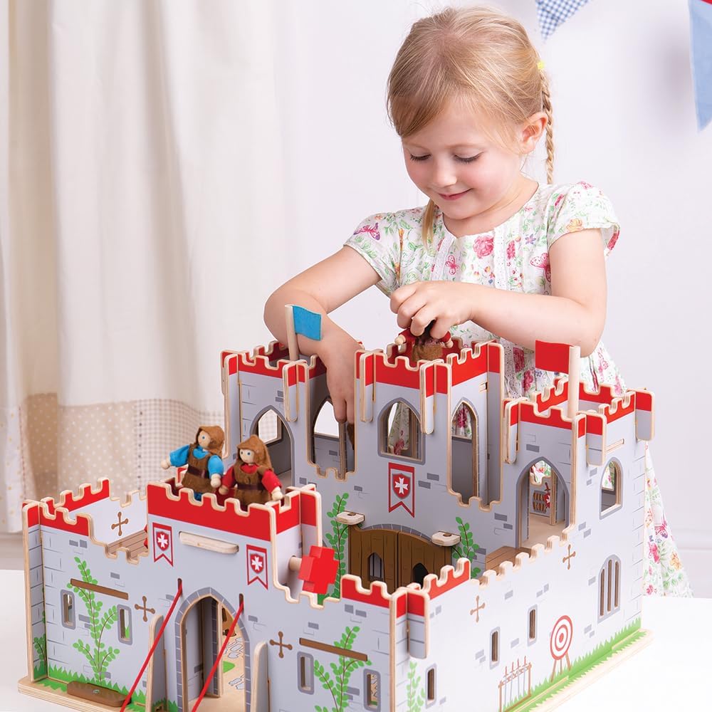 BIGJIGS Toys King George's Castle with Knights | HE1782432 | Hope