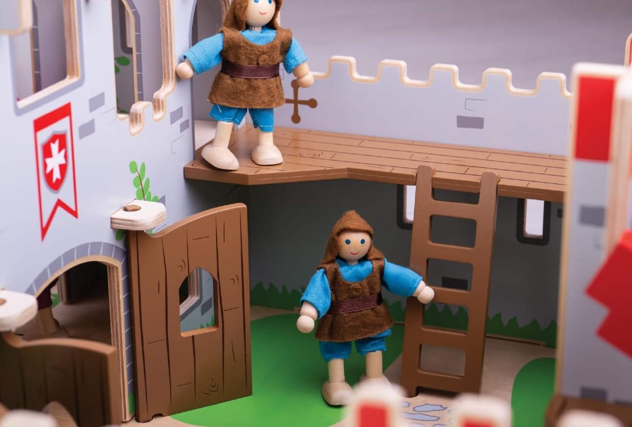 BIGJIGS Toys King George's Castle with Knights | HE1782432 | Hope