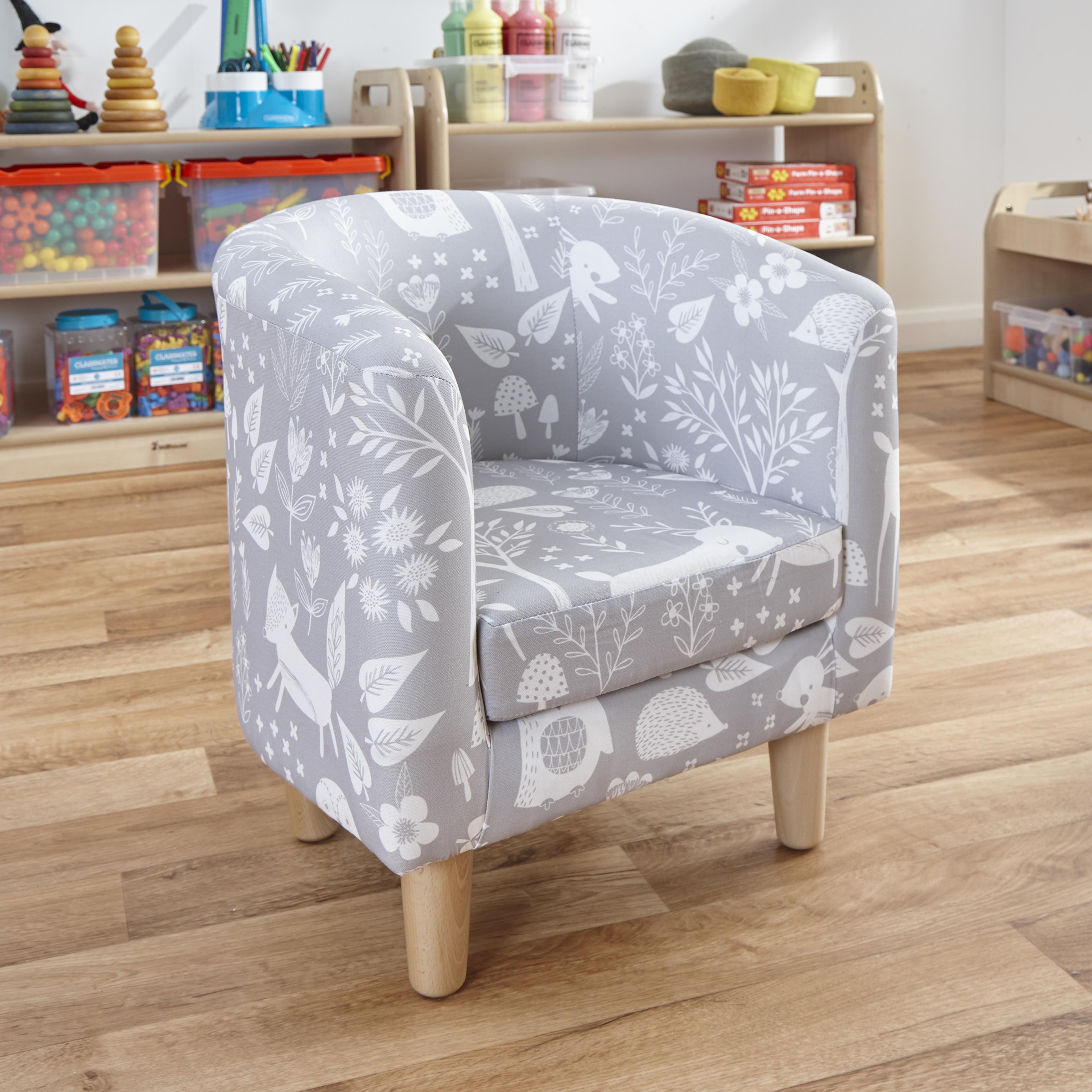 Children's Woodland Print Tub Chair