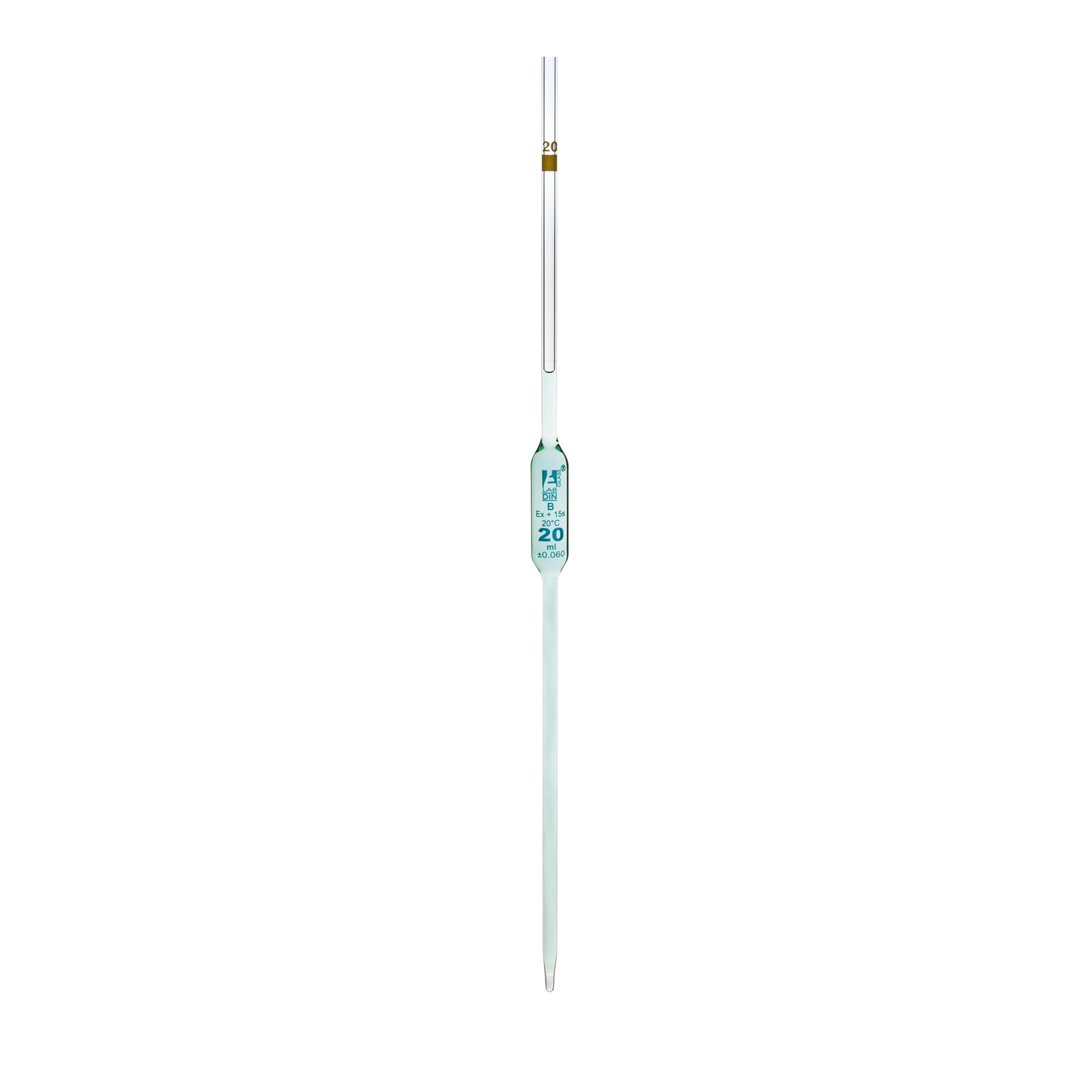 eisco Glass Pipette - Bulb Form - Class B - 20ml