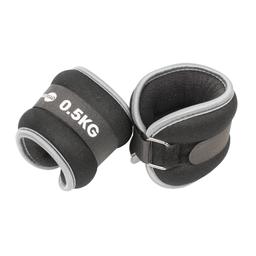 Fitness Mad Ankle/Wrist Weight - Grey/Black - 0.5kg - Pair