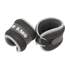 Fitness Mad Ankl/Wrist Weight - Grey/Black - 0.5kg - Pair