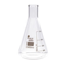 Philip Harris Narrow Mouth Conical Flask - 500ml - Pack of 6