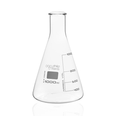 Philip Harris Narrow Mouth Conical Flask: 1000ml - Pack of 6