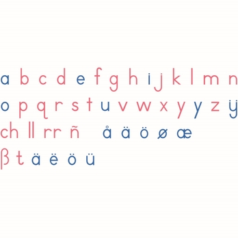Hc Nienhuis Montessori Large Movable Alphabet International Print Findel International