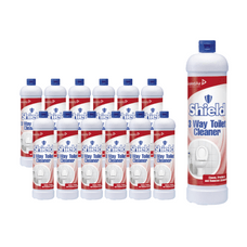 Shield 3 Way Toilet Cleaner - 1L - Pack of 12