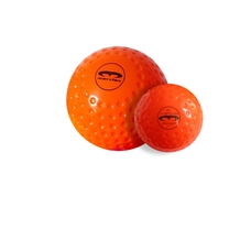 Mercian Large Dimple Hockey Balls - Orange - Pack of 4
