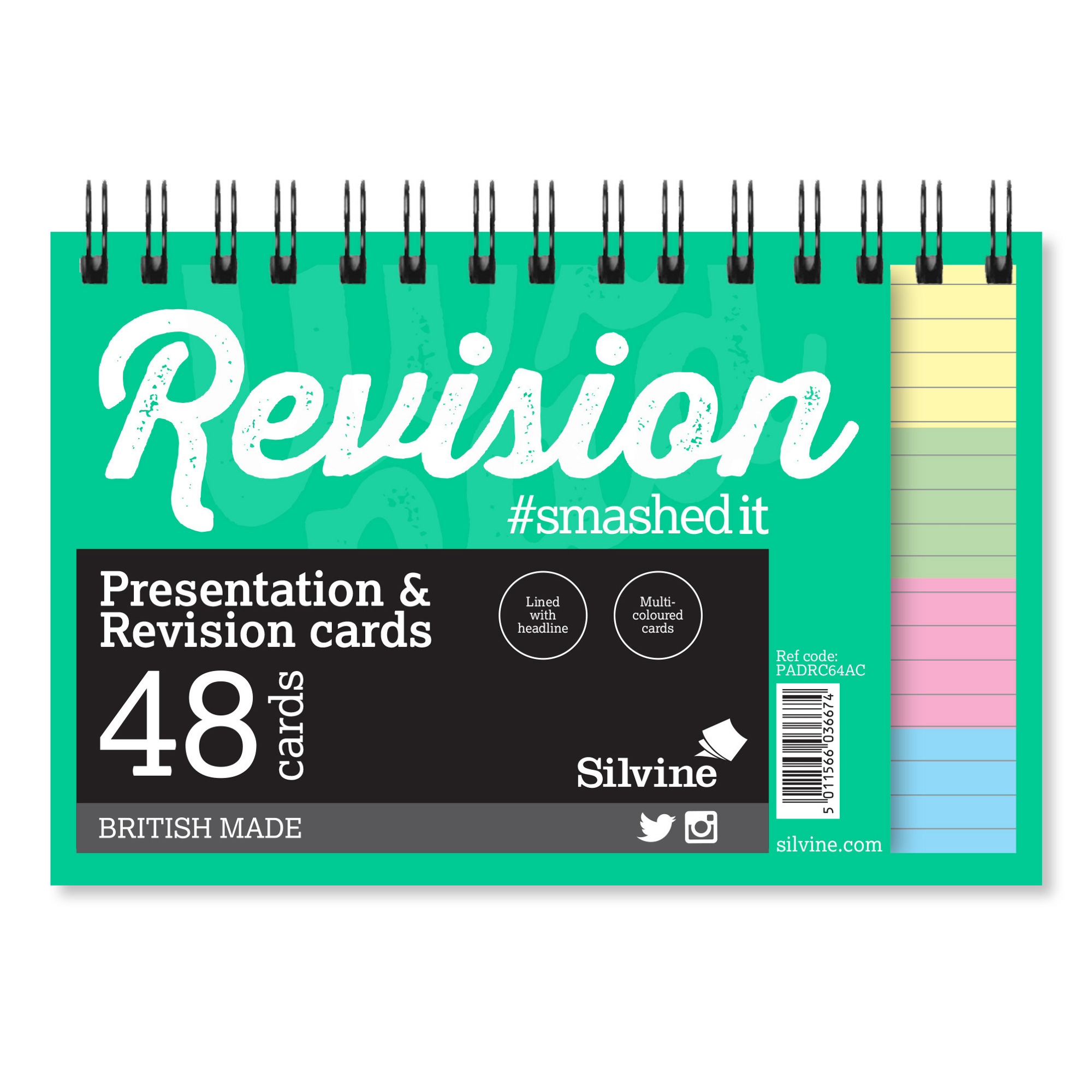 Revision Cards Twinwire 6x4 Lined Multi