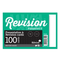 Silvine Luxpad Presentation & Revision Cards - 152 x 102mm (100 cards per pack) - Pack of 10