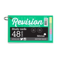 Silvine Luxpad Study Cards - 126 x 76mm (48 cards per pack) - Pack of 20