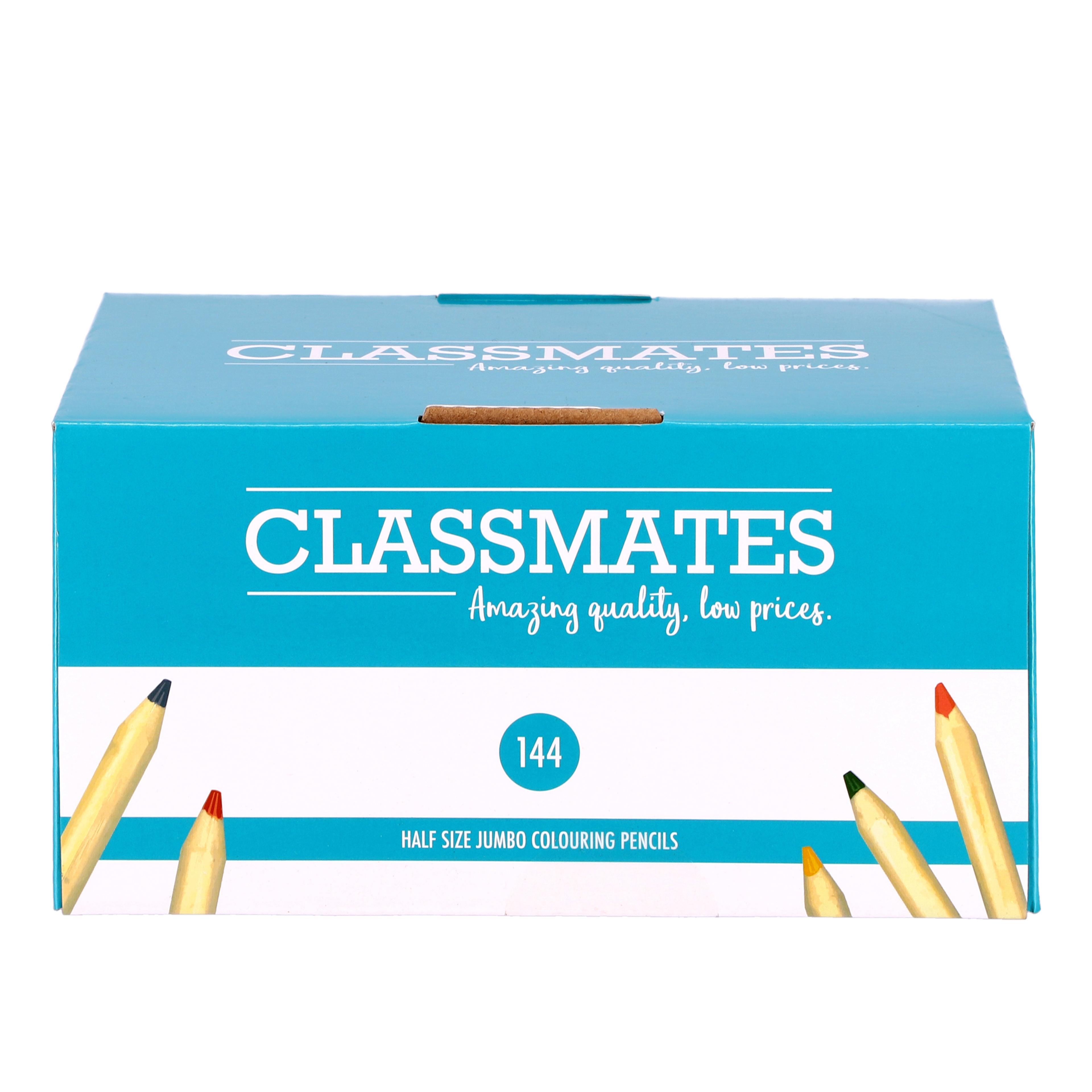 Classmates Half Size Colouring Pencils - Pack of 144