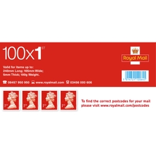 Royal Mail 1st Class Stamps - Sheet of 100