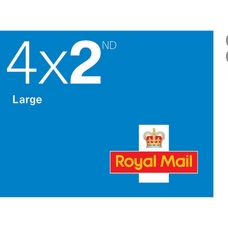 Royal Mail 2nd Class Large Stamps - Sheet of 4